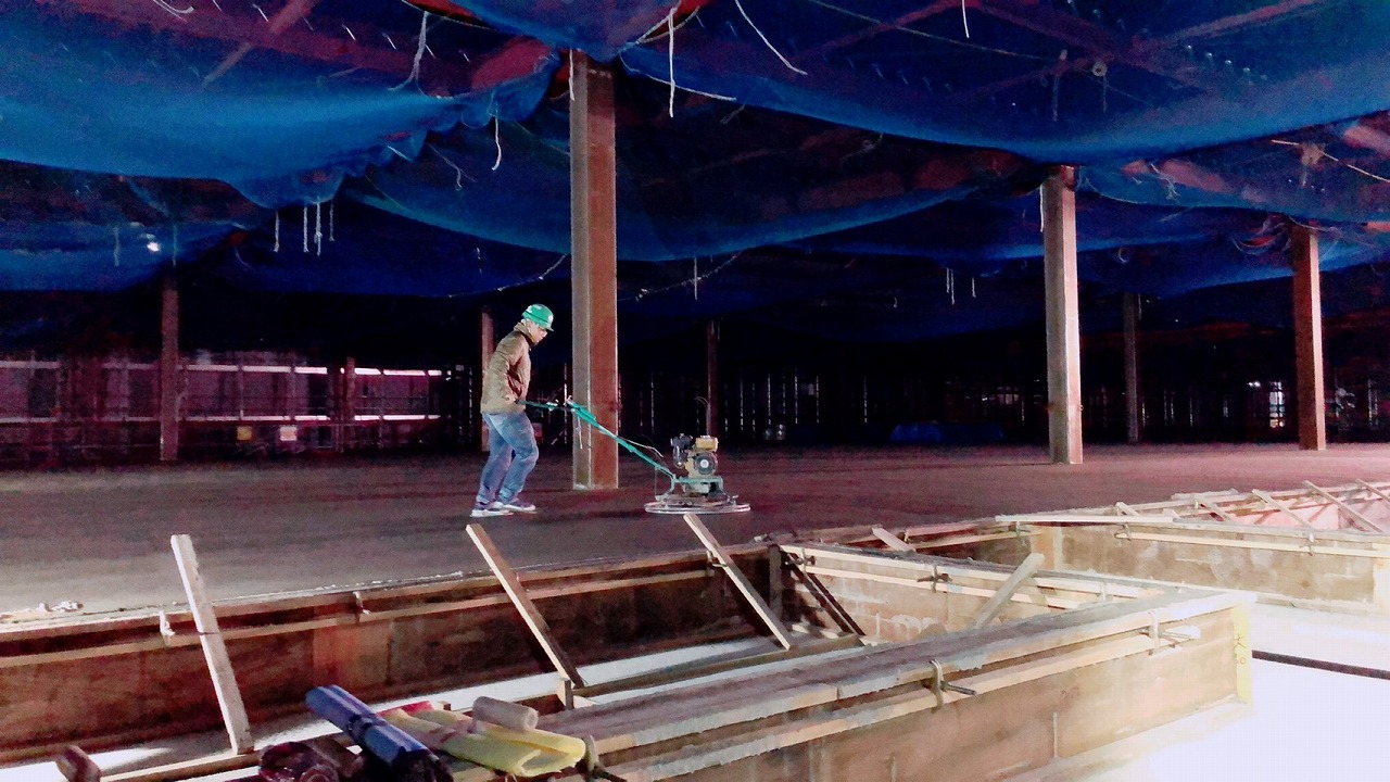 土間コンクリート工事